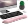 Dapesuom Enlarge Keyboard Wrist Rest Cute Memory Foam Keyboard Wrist Cushion for Computer Desk Mats Support Typing Pain Relief Ergonomic Mouse Pad Rests with NonSlip Base for Gaming Laptop Pink
