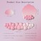 WFCYGL Cloud Wrist Rest Keyboard Pink Mouse Pad Set with Wrist Rest Ergonomic Wrist Pad Memory Foam NonSlip Base Cute Gradient Wrist Support for Computer Laptop Gaming Home Office Relief Typing Pain