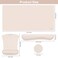 MOSISO Keyboard Mouse Pad Set Large Gaming MousepadKeyboard Wrist RestMouse Wrist RestCoaster Ergonomic NonSlip MousepadEasy Typing Cushion with Memory Foam for Home Office Apricot