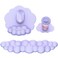MOKURU Cloud Mouse Pad with Wrist Rest Cloud Keyboard Wrist Rest Mouse Pad Wrist Support Ergonomic Keyboard Mouse Wrist Support Purple