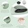 MOSISO Wrist Rest Support for Mouse PadKeyboard Set Circle Curved Ergonomic MousepadCoaster NonSlip Base HomeOffice Pain ReliefEasy Typing Pad with Soft ClothSilicone Lining Antique Green