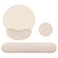 MOSISO Wrist Rest Support for Mouse PadKeyboard Set Circle Curved Ergonomic MousepadCoaster NonSlip Base HomeOffice Pain ReliefEasy Typing Pad with Soft ClothSilicone Lining Apricot
