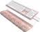 HAOCOO Ergonomic Keyboard Rest Wrist PadComfortable Keyboard Wrist Rest Holder 3Level Height Adjustment Acrylic Keyboard Stand Easy Typing Desk Accessories Aesthetic Keyboard Riser for Desk