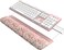 HAOCOO Ergonomic Keyboard Rest Wrist PadComfortable Keyboard Wrist Rest Holder 3Level Height Adjustment Acrylic Keyboard Stand Easy Typing Desk Accessories Aesthetic Keyboard Riser for Desk