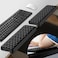 JIKIOU LShaped Desk Elbow Pad for Desk Memory Foam Elbow Support Padding with NonSlip 2 Pack Ergonomic Desk Edge Cushion Wrist Comfort Support for Office Home Black