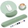 Sushret Mouse Pad and Keyboard Wrist Rest 3in1 Gel Memory Foam Ergonomic Mouse Pad with Wrist Rest SetGaming Mousepad Arm Cushion Support for Computer Office Desk Accessories Cute SetupSage Green