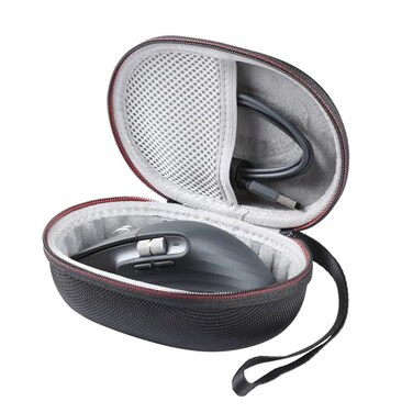 Hzycwgone Cover Case for Logitech MX Master 2MX Master 2SMX Master 3SMX Master 3 Wireless MouseMesh Bag for CableAccessoriesBlackGray