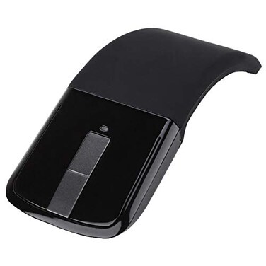 ASHATA 24G Mouse 1600DPI Ergonomic Foldable Optical Touch Mouse with USB Receiver Suitable for PC Laptop for Notebook