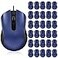 Bonuci 30 Pack USB Wired Mouse 3 Button Corded Computer Mice Bulk USB Mouse for PC Desktop Laptop Office School Classroom UseBlue