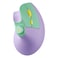 seenda Ergonomic Mouse Wireless MOU302 Bluetooth Vertical Mouse Rechargeable Volume Knob Silent Mice 100016002400 DPI 3 MultiDevice Connection for WindowsPCLaptopMacMacBook Purple