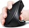 ASOI ASOYIOL Ergonomic Mouse WirelessRechargeable Vertical Mouse with USB Receiver6 Buttons 80012001600 Computer Mouse for Laptop PCRight HandBlack
