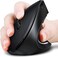 ASOI ASOYIOL Ergonomic Mouse WirelessRechargeable Vertical Mouse with USB Receiver6 Buttons 80012001600 Computer Mouse for Laptop PCRight HandBlack