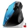 memzuoix Ergonomic Mouse Wireless24G Optical Cordless Mice with 80012001600 DPIVertical Computer Wireless Mouse for Laptop MacPCDesktop for Right Hand LargeBlue