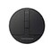TIMEXPLAYER Stylish Mini Round Mouse with Pressure Sensing Reel Ultra Portable Wireless Mouse Connectivity Wired 24G and Dual Bluetooth Rubber Case Included BT1BT2Black