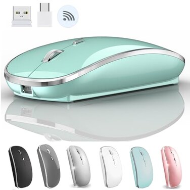 JETTA Wireless Mouse for MacBook Pro MacBook Air MacBook Laptop Mac iMac Desktop Computer Chromebook Win781011 PC HP Dell Laptop Blue