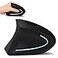 Lekvey Left Handed Mouse Wireless 24 GHz USB Lefty Left Hand Ergonomic Vertical Mouse Less Noise Black
