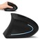 Lekvey Left Handed Mouse Wireless 24 GHz USB Lefty Left Hand Ergonomic Vertical Mouse Less Noise Black