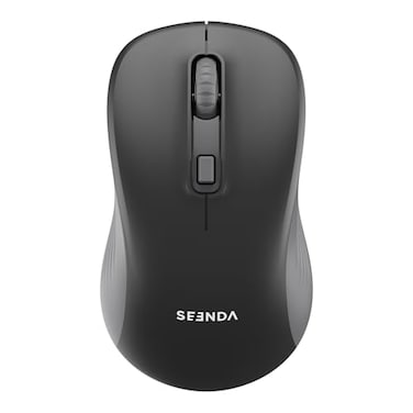 seenda Bluetooth Wireless Mouse Bluetooth 24G USB Dual Mode Quiet Clicks 1600 DPI Smooth Tracking Ergonomic Design 24Months Battery Life Portable Mouse for LaptopMacIpadPCTabletBlack