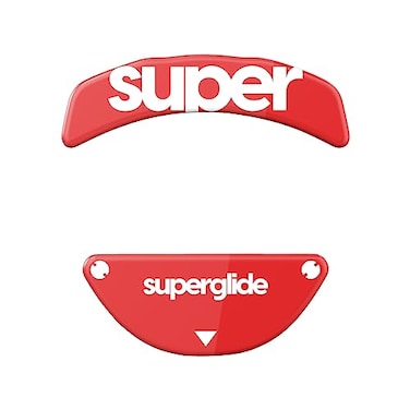 Pulsar Gaming Gears Superglide2 New Controllable Speed Textured Surface Smoothest Mouse FeetGlides Made with Ultra Strong Glass Smooth and Durable Sole for Razer Orochi v2 TypeC Red