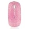 blingbybri Pink Colorful Bling Luxury Crystal Rhinestone 24G Wireless Mouse for Laptop Computer Cute Mouse for Girls Pink Colorful