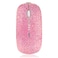 blingbybri Pink Colorful Bling Luxury Crystal Rhinestone 24G Wireless Mouse for Laptop Computer Cute Mouse for Girls Pink Colorful