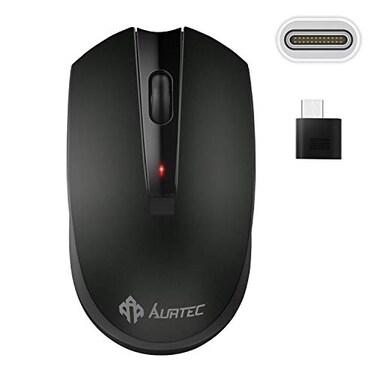 AURTEC Type C Wireless Mouse 24GHz USBC Wireless Mice for Laptop and More USBC Devices