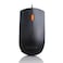 Lenovo 300 USB Wired Computer Mouse Full Size Optical Ambidextrous Design with 1600 DPI Reliable USBA Connection Easy 3Button Navigation Durable Basic Mouse Black