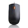 Lenovo 300 USB Wired Computer Mouse Full Size Optical Ambidextrous Design with 1600 DPI Reliable USBA Connection Easy 3Button Navigation Durable Basic Mouse Black