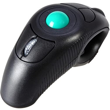 EIGIIS 24G Ergonomic Trackball Handheld Finger USB Mouse Wireless Optical Travel DPI Mice for PC Laptop Mac Left and Right Handed