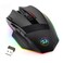 Redragon M801 Wireless Gaming Mouse RGB Gaming Mouse with MMO 9 Programmable Macro Editing Buttons UP 16000 Adjustable DPI Rapid Fire Button for Game WindowsPC Wireless Black