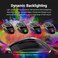 Redragon M801 Wireless Gaming Mouse RGB Gaming Mouse with MMO 9 Programmable Macro Editing Buttons UP 16000 Adjustable DPI Rapid Fire Button for Game WindowsPC Wireless Black
