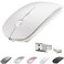 KLO Rechargeable Bluetooth 5230TypeCUSB24G Mouse for MacBookMacBook airProiPad Wireless Mouse for LaptopNotebookpciPadChromebook White