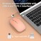 Halpilt Wireless Mouse Chargeable Portable Silent USBA and USBC Dual Mode Wireless Mouse 3 Adjustable DPI for Laptop Mac Android PC Q23S Orange