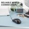 Perixx PERIMICE209C USB Type C Wired Optical Mouse 59 Ft Cable 1000 DPI Black 11994