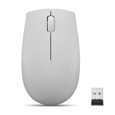 Lenovo 300 Wireless Mouse Computer Mouse for PC Laptop with Windows Ambidextrous Design 24 GHz Nano USB Receiver 12 Month Battery Life