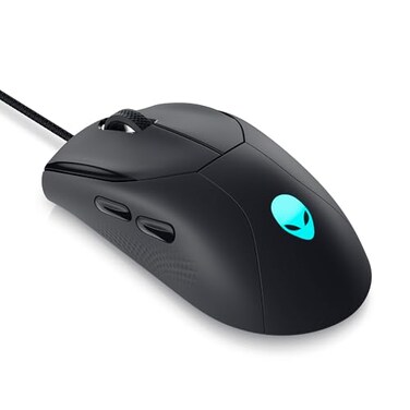 Alienware Pro Wireless Gaming Mouse 24GHz Gaming WirelessUSB Wired Connectivity Adjustable DPI Optical Sensor Technology 6 Programmable Buttons 650 IPS Sensor Max Speed Dark Side of the Moon