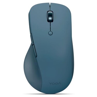 Lenovo Yoga Pro Mouse Bluetooth USBC Rechargable Dual Mode Bluetooth 6 Button Right Handed Design Ergonomic Design Programmable Buttons 2Way Metal Scroll Wheel Tidal Teal