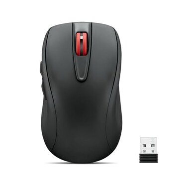 Lenovo USBC Silent Mouse WL500 Silent Buttons Ambidextrous Grip Adjustable DPI PlugandPlay 24G Receiver Computer Mouse Black