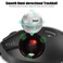 TRELC Wireless Trackball Mouse Ergonomic Rollerball Mouse with 4800 DPI7 Programmable Buttons Thumb Control Mice Rechargeable Optical Mouse for 3 Devices for Windows PC Laptop Tablet Black