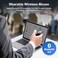 SANWA 3 in 1 Bluetooth Finger Ring Mouse Wireless Presentation Clicker Video Scroller Page Turn for Kindle APP Mini Wearable Mouse Rechargeable Handheld Remote Mice for PC Laptop Mac Tablet