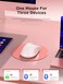 RAPIQUE Bluetooth Wireless Mouse Dual Bluetooth 24 GHz USB Receiver Ergonomic Design Quiet Clicks Low Power MultiDevice Compatibility for MacBook Laptop Computer iPad AirPro Pink