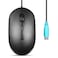 Perixx PERIMICE222PB Wired PS2 Optical Mouse Long 59 Ft Cable Optical 120016002000 DPI Design Black