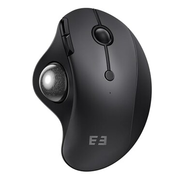 seenda Wireless Trackball Mouse Ergonomic Bluetooth Rollerball Mouse Rechargeable 3 Device Connection Optical Mice Adjustable DPI Thumb Control Mice Compatible for PCLaptopWindowsMac Black