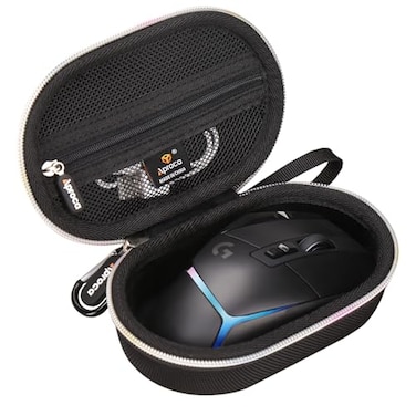 Aproca Case Compatible with Logitech G502 X Plus Wireless Gaming Mouse Portable Hard Storage Bag for Accessories Black Case Only