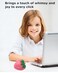 SHARE SUNSHINE Wireless Bluetooth Mouse Cute Pink Fruit Strawberry Shape Silent Portable Lightweight USB Optical Cordless Dual Mode Mice for PC Laptop Computer Tablet Mac MacBook Pro Desktop Kids Girl
