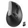 Uineer Ergonomic Vertical Wireless Mouse 24G with USB Receiver 2400 DPI Optical Sensor 4 Adjustable DPI Levels Rechargeable with Battery Indicator Wide Compatibility with Windows Mac OSBlack