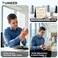 Uineer Ergonomic Vertical Wireless Mouse 24G with USB Receiver 2400 DPI Optical Sensor 4 Adjustable DPI Levels Rechargeable with Battery Indicator Wide Compatibility with Windows Mac OSBlack