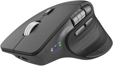 CITLLA Wireless Bluetooth Mouse Ergonomic Rechargeable Silent Mouse with MultiDevice Adjustable DPI Flying Scroll Thumb Wheel Bluetooth Mice for Laptop Computer Tablet Smartphone Black