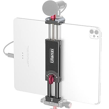 ULANZI Select Upad III Aluminum iPad Tripod Adapter 79129in Metal Mount w Cold Shoe Acra Swiss QR Mount for iPad iPhone Air