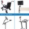 Mount-It! MountIt Tablet Pole Mount Desk Mount with CClamp Base Universal Full Motion iPad Tablet Holder for 614 Inch Screens Mic Stand Treadmill Wheelchair Tripod Compatible